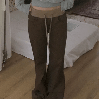 Canny Color Block Low Bootcut Pants