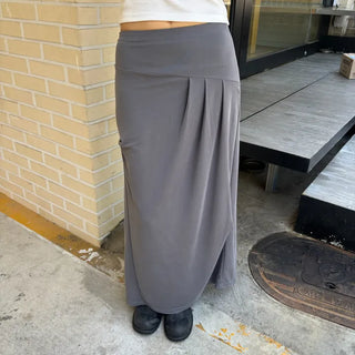 MODAL PLEATS MAXI SKIRT