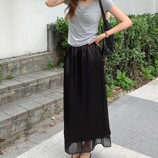 Roone Satin Flare Long