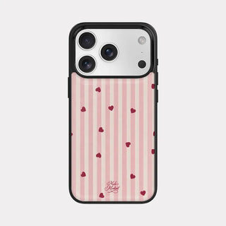 Candy Stripe iPhone 18 Pro Galaxy MagSafe Black Bumper Case
