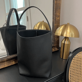 Nessel Cowhide Square Tote Bag