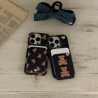 Love Teddy Stitch MagSafe Hard Phone Case for iPhone 17 Pro