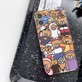 Gather 'Round Bear Full Cover iPhone Case