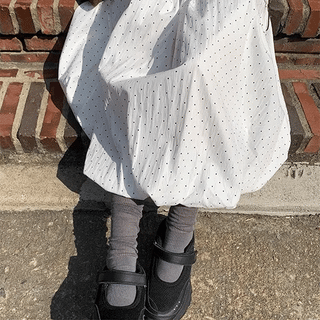 Kayan Banding Dot Balloon Long Skirt