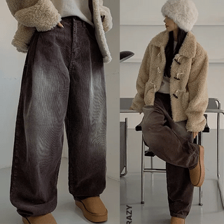 Zeka Washed Corduroy Pants