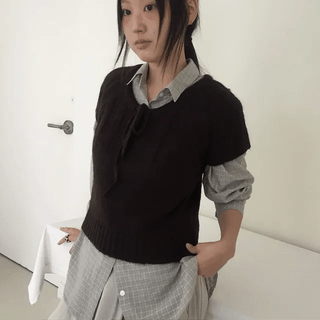 Wool Short Sleeve Knit