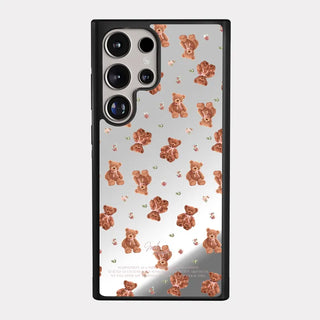 Teddy Flower iPhone 16 Pro Mirror Bumper Case