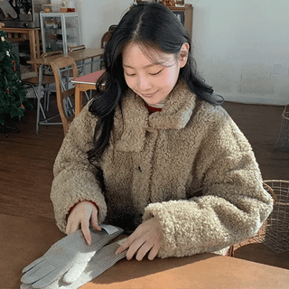 Rittal Sheepskin High-Neck Fur Jacket