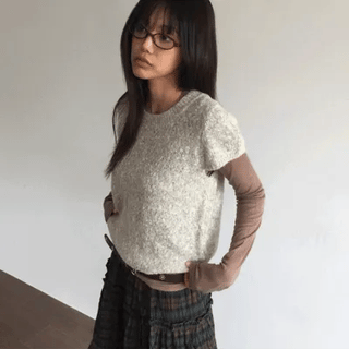 Wool Short Sleeve Knit