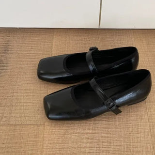 Bro Square Mary Jane Flats