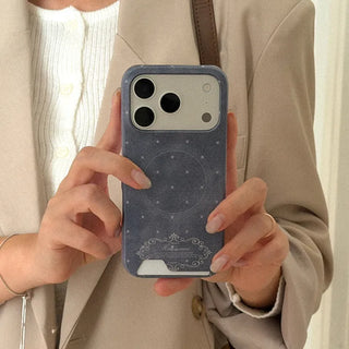 Midnight Dot iPhone 17 Pro Card Holder Hard Case
