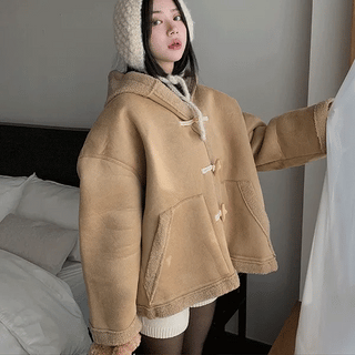 Lia Duffle Coat Shearling Jacket