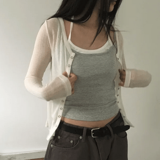 Summer Vivoli Snap Cardigan (4 colors)