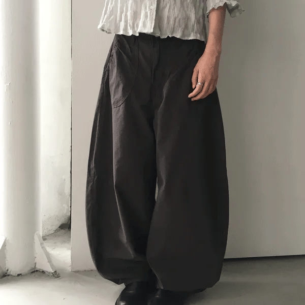 Memo Elastic Pocket Wide Pants (3 colors)