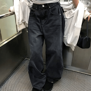 Tassel Pocket Black Denim