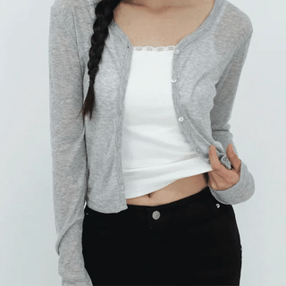 Lumi Deep V-Neck Cardigan