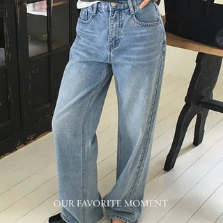 Jennie Semi-Wide Denim Pants