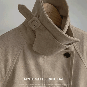 Tailor Suede Trench Coat