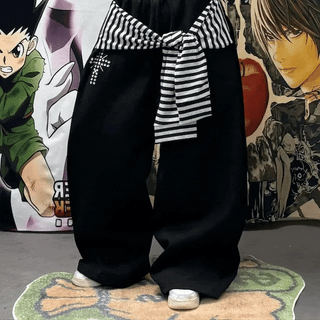 Stripe Cubic Cross Pants