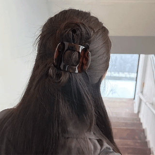 leopard print hair clip