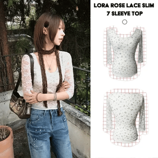 VINTAGE ROSE HALF TEE