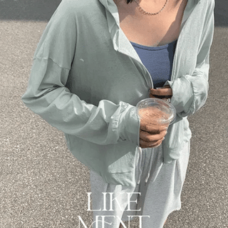 Yuka Summer Stripe ZipUp Hoodie