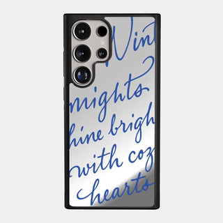 Winter Letter iPhone 17 Pro Mirror Bumper Case