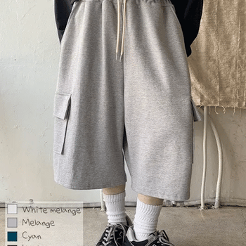 Ukoyu Elastic Bermuda Cargo Pants