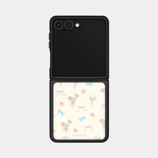 Heritage Bloom Galaxy Zflip Fold 8 Epoxy Black Bumper Case