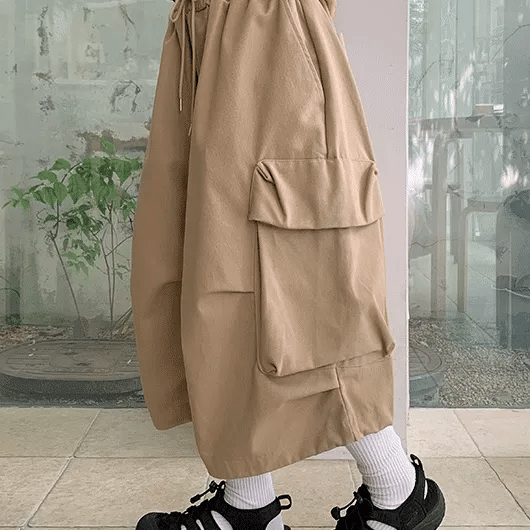 Told's Parachute Cargo Bermuda Elastic Pants
