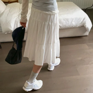 Flam tiered skirt