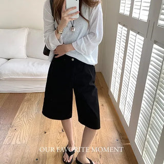 Breeze Black Bermuda Pants