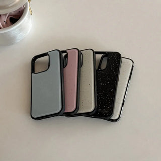 Pastel Terrazzo Pattern iPhone 18 MagSafe Black Bumper Case