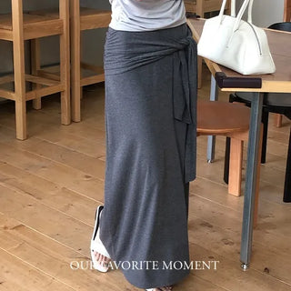 Summer Tie A-Line Easy Training Skirt