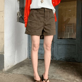 Ibiza Pintuck Back Elastic Cuff Half Pants