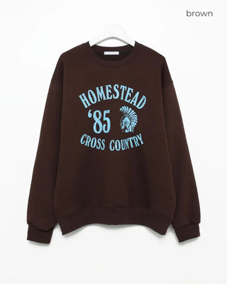 Lettering print sweatshirt
