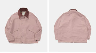 [Monterest] Corduroy Collar Multi-Pocket Field Jacket