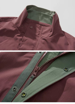 [Monterest] Water-Resistant Stand Collar Work Jacket