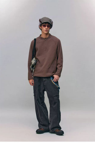 [Monterest] Honeycomb Fleece Half-Zip Pullover