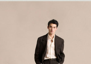 [CULTUM] Wool Blend Pleated Flare Trousers