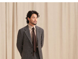 [CULTUM] Merino Wool Blend Herringbone Suit