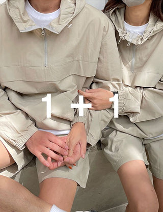 1 + 1 Matching Look Anorak Full Set (2 colors)