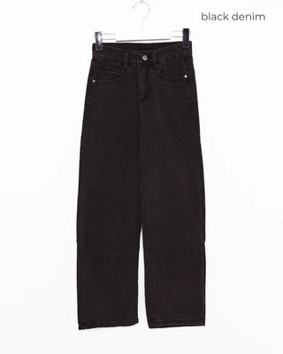 Basic straight-leg denim