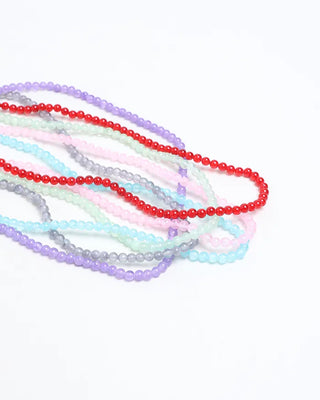 Colored bead necklace