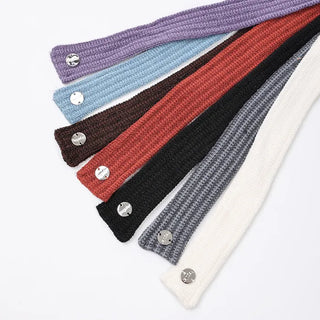 Layered knit scarf