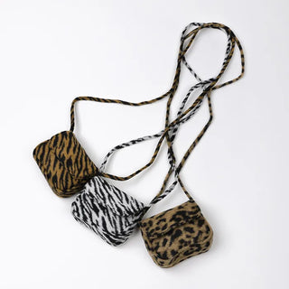Leopard print mini crossbody bag