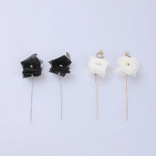 Sheer Ruffle Earrings