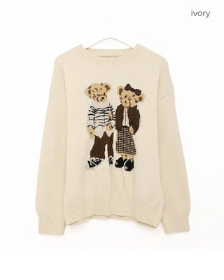 Bear Round Knit