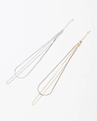 Double line necklace