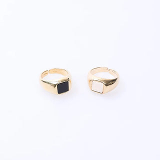 Acrylic Bordeaux Square Ring